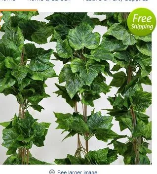 Wholesale50PCS like real artificial Silk grape leaf garland faux vine Ivy Indoor /outdoor home decor wedding flower green chris
Wholesale50PCS like real artificial Silk grape leaf garland faux vine Ivy Indoor /outdoor home decor wedding flower green chris