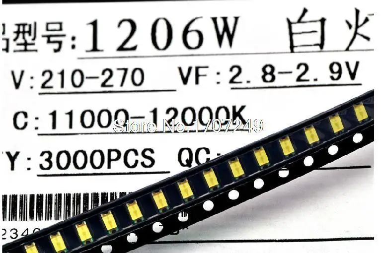 100 шт./лот 1206 led белый Smd Led яркие светоизлучающие диоды led 1206
100 шт./лот 1206 led белый Smd Led яркие светоизлучающие диоды led 1206