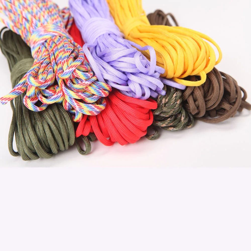 50Meters 4 mm Paracord 550 Camping Parachute Cord Lanyard Rope Mil Spec Type III 7Strand Climbing Camping survival equipment
50Meters 4 mm Paracord 550 Camping Parachute Cord Lanyard Rope Mil Spec Type III 7Strand Climbing Camping survival equipment