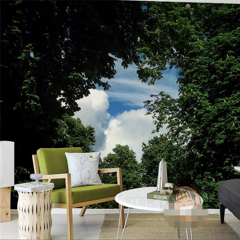 beibehang Custom Photo Wallpaper Sticker Modern Simple Blue Sky White Clouds Raising Woods Landscape TV Background Wall
beibehang Custom Photo Wallpaper Sticker Modern Simple Blue Sky White Clouds Raising Woods Landscape TV Background Wall
