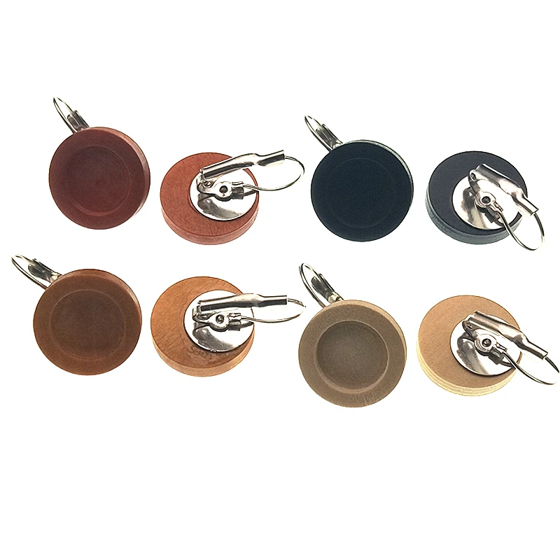 12mm Round Wood Cabochon Earring Blanks Stainless Steel French Lever Ear Hooks Drop Earring Base Settings for DIY Jewelry Making
12mm Round Wood Cabochon Earring Blanks Stainless Steel French Lever Ear Hooks Drop Earring Base Settings for DIY Jewelry Making