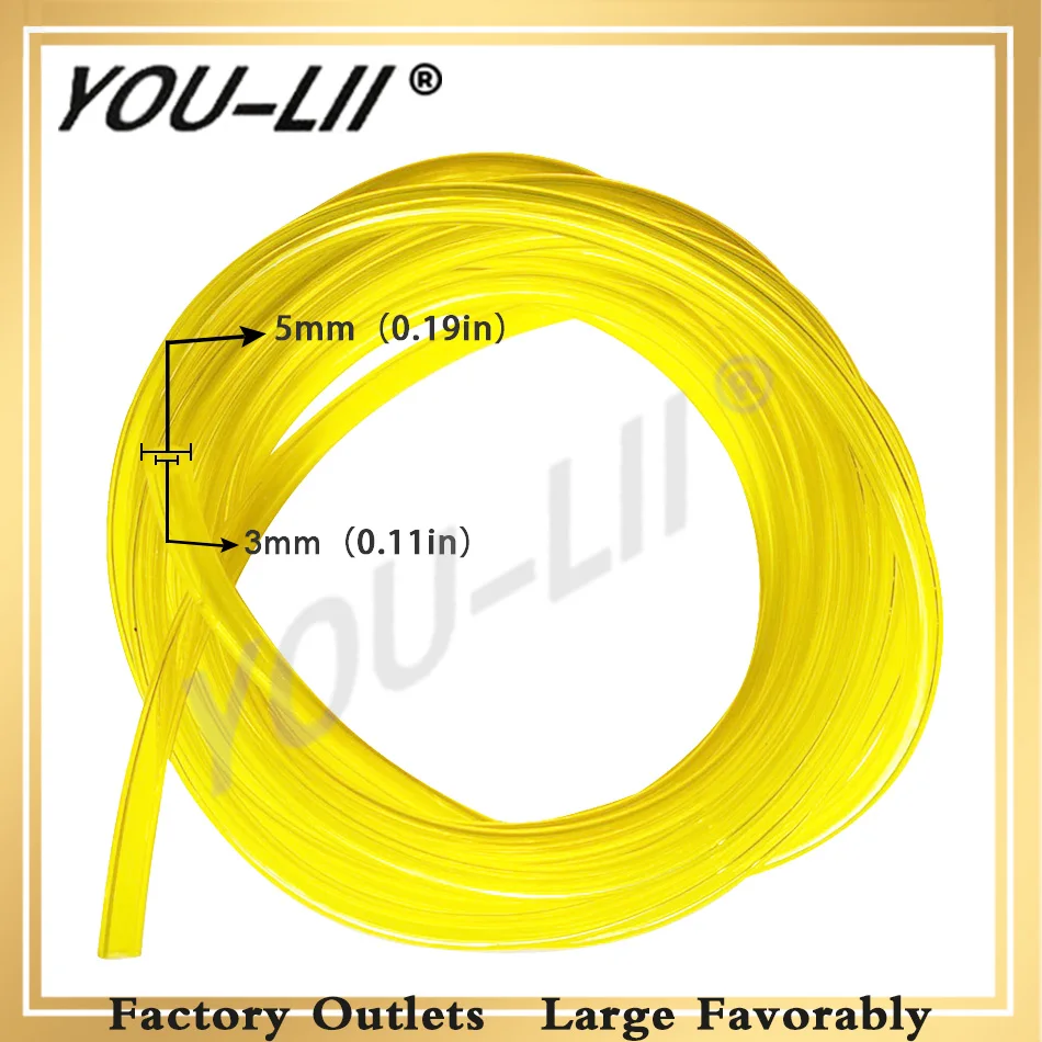YOULII 1 Meter With Diameter Inner Dia 3.0mm*5mm Yellow Pipe Fuel Filter Line Oil Pipe Fuel Tank Spare Parts
YOULII 1 Meter With Diameter Inner Dia 3.0mm*5mm Yellow Pipe Fuel Filter Line Oil Pipe Fuel Tank Spare Parts