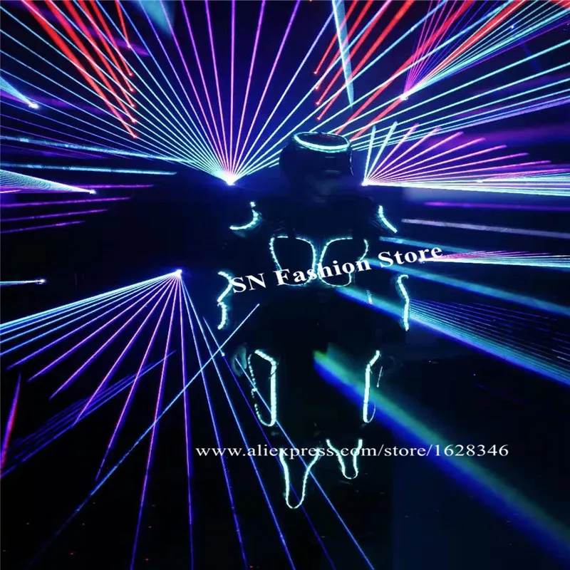 KJ001 With mask RGB Colorful Mens Luminous led costume DJ light clothe glowing ballroom dance robot suit stage show performance
KJ001 With mask RGB Colorful Mens Luminous led costume DJ light clothe glowing ballroom dance robot suit stage show performance