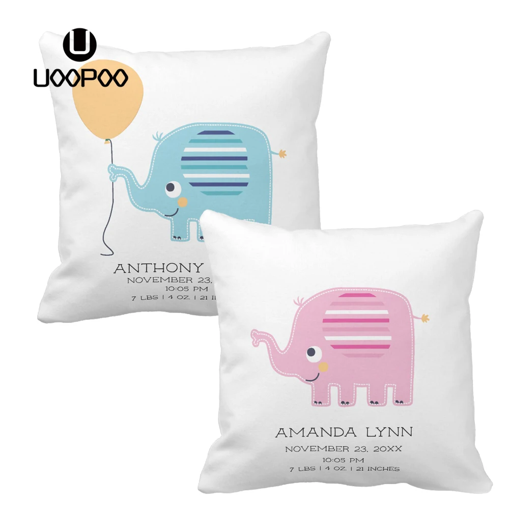 Customized Pillow Case Boy and Girl Cute Elephant Cushion Cover Polyester Throw Pillow Cover Decorative Cushion Covers 60x60 Cm
Customized Pillow Case Boy and Girl Cute Elephant Cushion Cover Polyester Throw Pillow Cover Decorative Cushion Covers 60x60 Cm