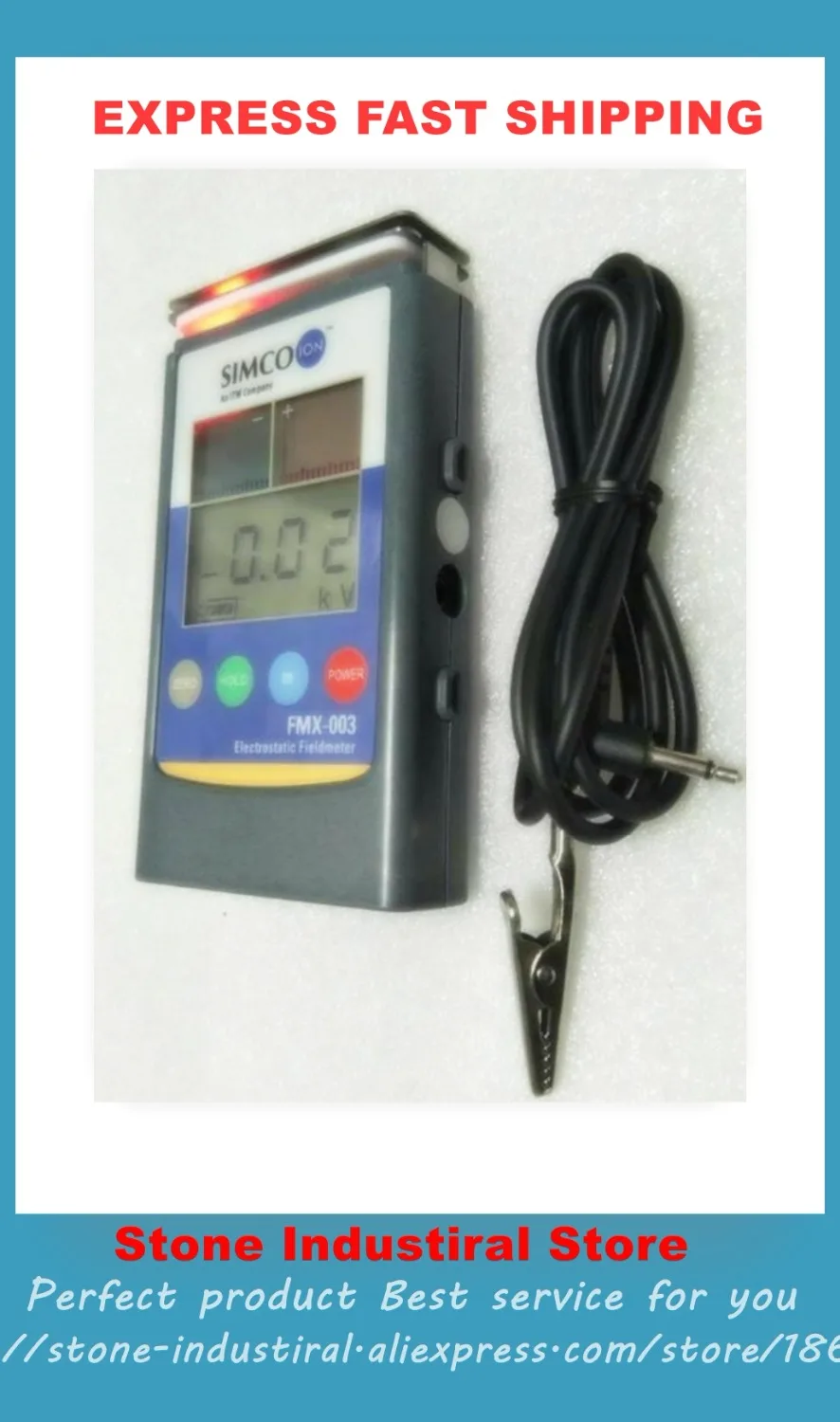 FMX 003 Hand Held Electrostatic Test FMX-003 ESD Test Meter Electrostatic Field Meter New
FMX 003 Hand Held Electrostatic Test FMX-003 ESD Test Meter Electrostatic Field Meter New
