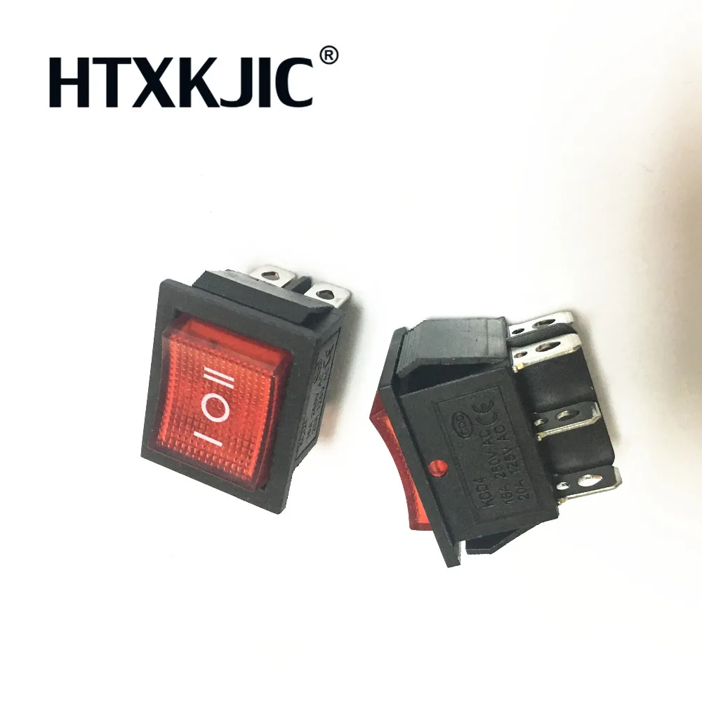 KCD4 16A 250VAC/20A 125VAC Red Button Light Rocker Switch 4 Pin Rocker Power Switch
KCD4 16A 250VAC/20A 125VAC Red Button Light Rocker Switch 4 Pin Rocker Power Switch