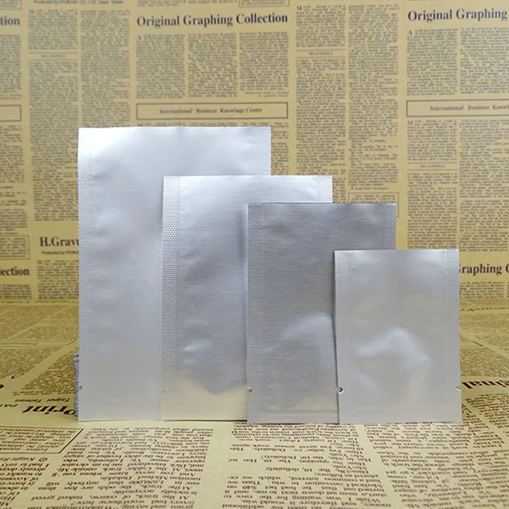 200Pcs/Lot 15*22cm 5.9"x8.66" Vacuum Open Top Bag For Various Snacks Food Storage Pure Aluminum Foil Heat Seal Package Bags
200Pcs/Lot 15*22cm 5.9"x8.66" Vacuum Open Top Bag For Various Snacks Food Storage Pure Aluminum Foil Heat Seal Package Bags