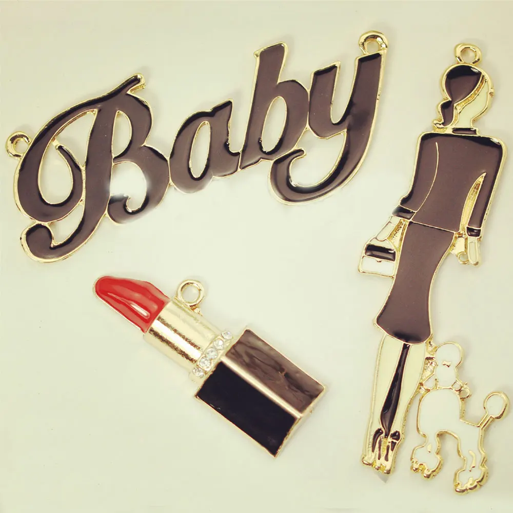10pcs RUIDAY Lipstick Baby Floating Enamel Charms Alloy Pendant For Necklaces/bracelets DIY Female Fashion Jewelry Accessories
10pcs RUIDAY Lipstick Baby Floating Enamel Charms Alloy Pendant For Necklaces/bracelets DIY Female Fashion Jewelry Accessories