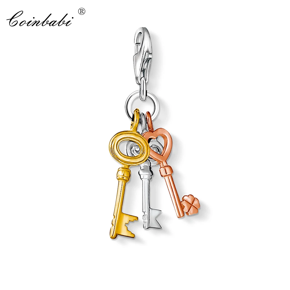 Charm Pendant Keys,2018 Fashion Jewelry Lucky Trendy Pure 925 Sterling Silver Gift For Women Men Fit Bracelet Necklace
Charm Pendant Keys,2018 Fashion Jewelry Lucky Trendy Pure 925 Sterling Silver Gift For Women Men Fit Bracelet Necklace
