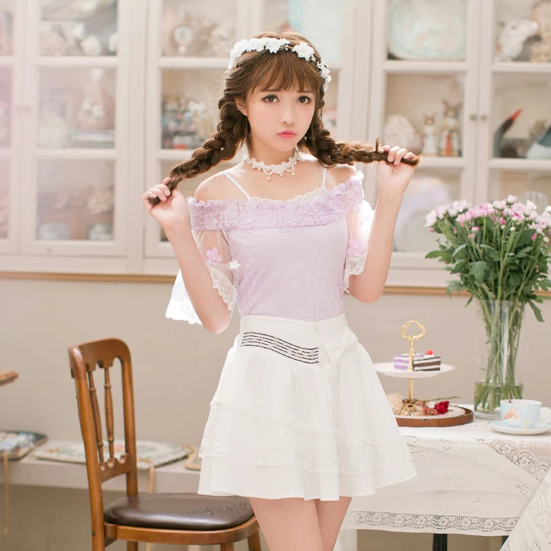 Princess sweet lolita Candy Rain sweet bow skirt C22AB7140 lace short sleeved summer coat C22AB7139
Princess sweet lolita Candy Rain sweet bow skirt C22AB7140 lace short sleeved summer coat C22AB7139