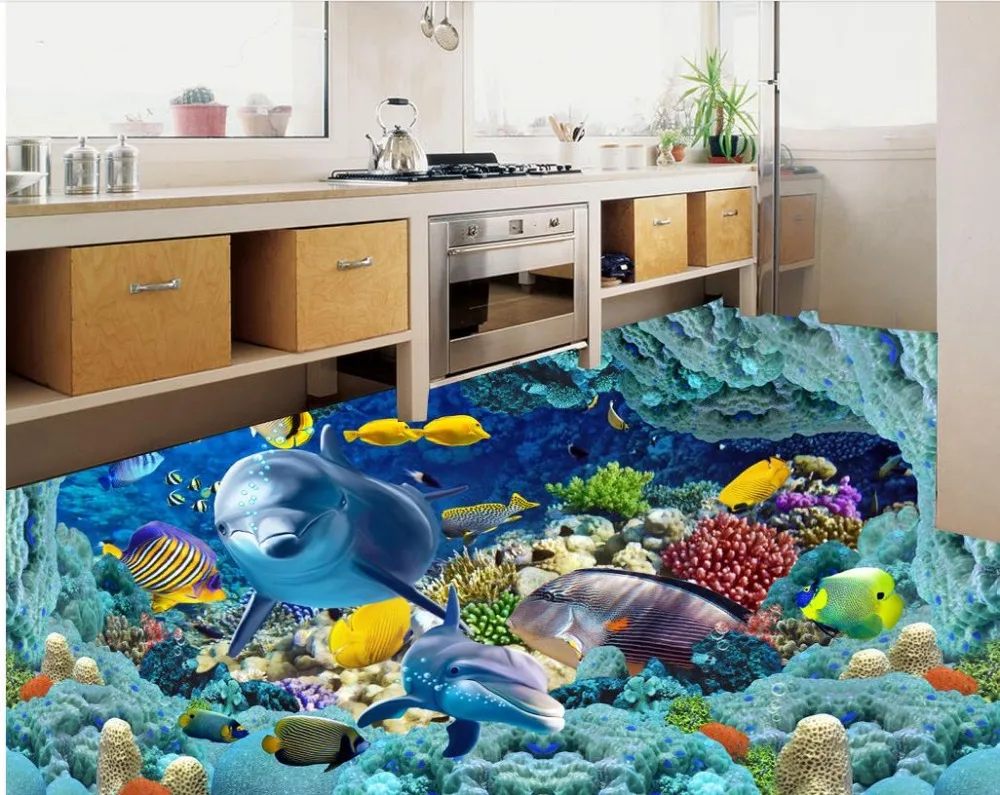 Home Decoration Dolphin Seaweed 3D Floor Painting 3d pvc wallpaper floor wallpaper 3d for bathrooms
Home Decoration Dolphin Seaweed 3D Floor Painting 3d pvc wallpaper floor wallpaper 3d for bathrooms
