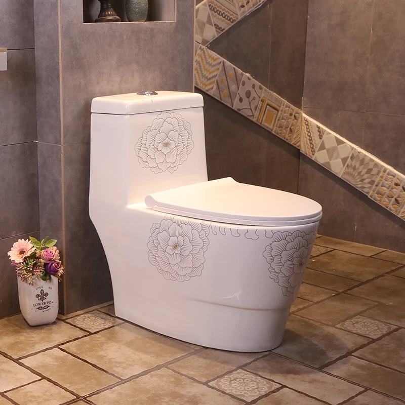 Platinum Peony pattern European Style Art Toilet Household Toilet Siphon Type Splash Proof porcelain Ceramic Toilet
Platinum Peony pattern European Style Art Toilet Household Toilet Siphon Type Splash Proof porcelain Ceramic Toilet