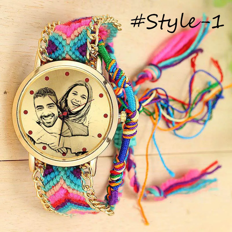 Amxiu Custom Photo Watch Accessories Personalized Handmade Braided Rope Adjustable Watchband Quartz Watch For Women Lovers Gifts
Amxiu Custom Photo Watch Accessories Personalized Handmade Braided Rope Adjustable Watchband Quartz Watch For Women Lovers Gifts