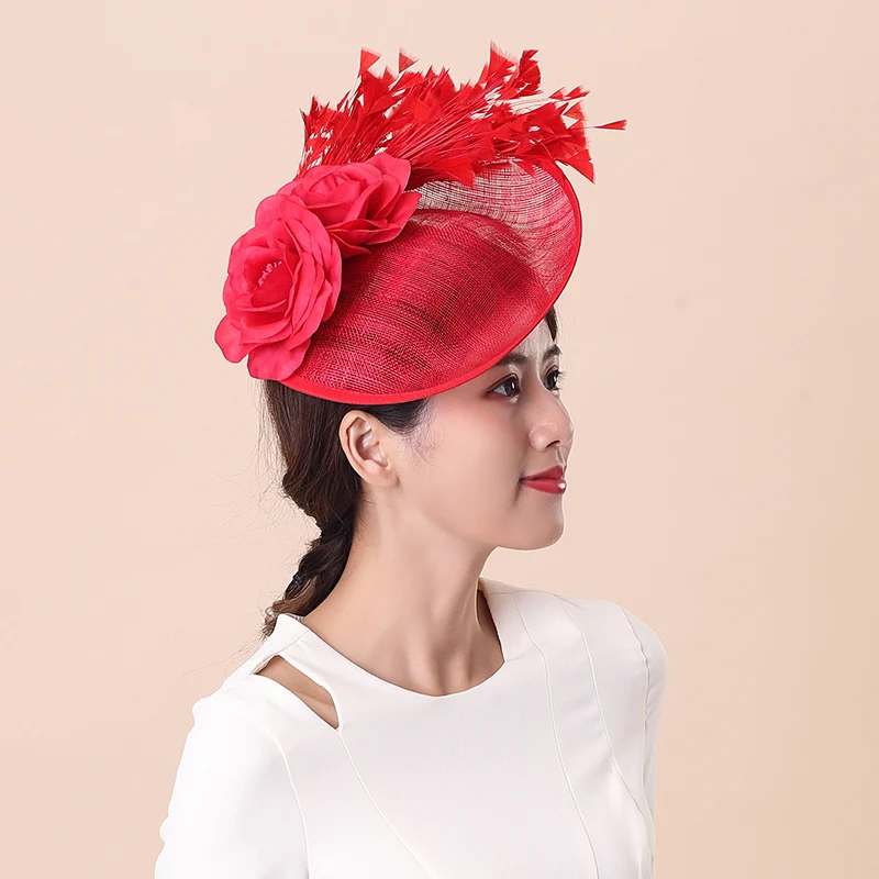 Fedoras Hat Fashion British Royal Ascot Feather Sinamay Fascinator Cap Ladies Wedding Show Hair Accessories Headwear Caps H6615
Fedoras Hat Fashion British Royal Ascot Feather Sinamay Fascinator Cap Ladies Wedding Show Hair Accessories Headwear Caps H6615
