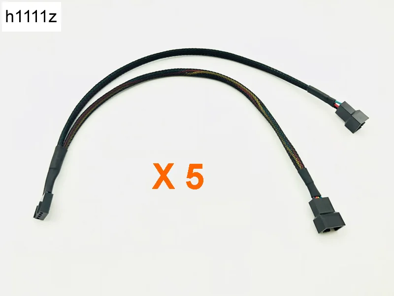 5PCS Computer PC Fan Cable 4Pin Female Y-Splitter to Dual 3/4 Pin Male Motherboard Fan Connect Splitter Power Cable Adapter 30CM
5PCS Computer PC Fan Cable 4Pin Female Y-Splitter to Dual 3/4 Pin Male Motherboard Fan Connect Splitter Power Cable Adapter 30CM