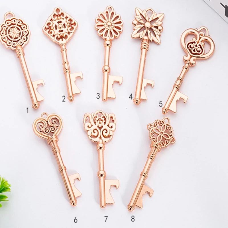50pcs/lot Metal Gold Key Beer Bottle Opener Wine Ring Keychain Wedding Party Favors Vintage Antique Gifts for Guests
50pcs/lot Metal Gold Key Beer Bottle Opener Wine Ring Keychain Wedding Party Favors Vintage Antique Gifts for Guests