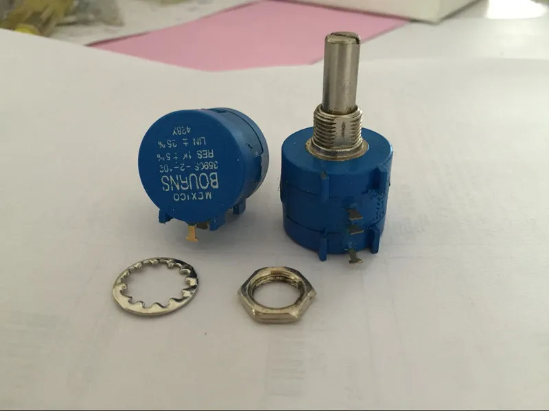 10pcs 101 201 501 102 202 502 103 203 503 104 Cropland Bridge 3590S Precision Potentiometer Adjustable Resistor
10pcs 101 201 501 102 202 502 103 203 503 104 Cropland Bridge 3590S Precision Potentiometer Adjustable Resistor
