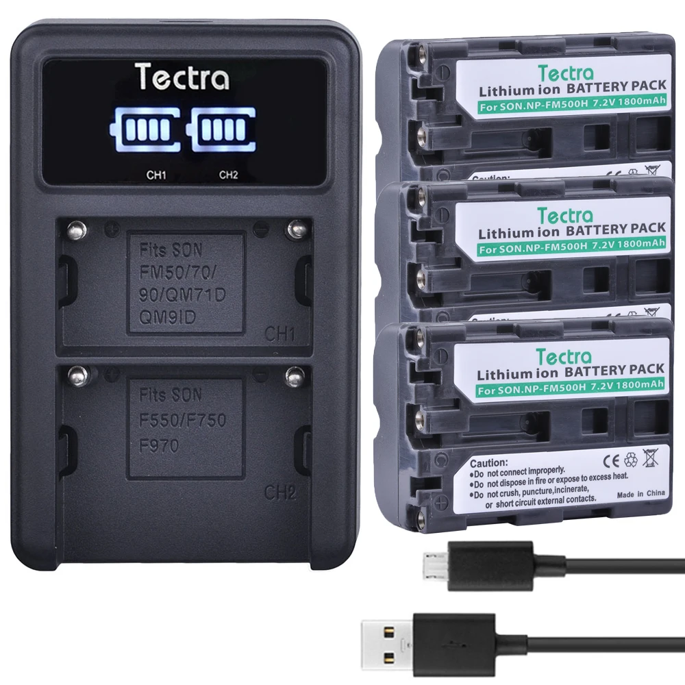 Tectra 3 x NP-FM500H литий-ионный аккумулятор + светодиодный дисплей универсальное USB двойное зарядное устройство для Sony A57 A65 A77 A450 A560 A580 A900 A58
Tectra 3 x NP-FM500H литий-ионный аккумулятор + светодиодный дисплей универсальное USB двойное зарядное устройство для Sony A57 A65 A77 A450 A560 A580 A900 A58