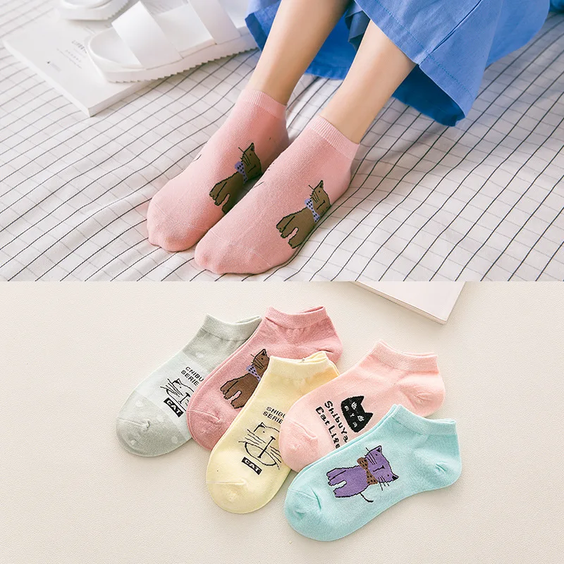 2017 Free Shipping 10 pairs/lot Women's ankle Socks lady's female cartoon cat sox woman short socks
2017 Free Shipping 10 pairs/lot Women's ankle Socks lady's female cartoon cat sox woman short socks