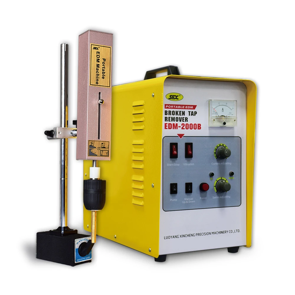 EDM-2000B Hard metal tool spark erosion machine broken tap remover portable EDM
EDM-2000B Hard metal tool spark erosion machine broken tap remover portable EDM