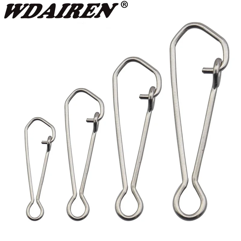 100pcs/lot Safety Snaps Fishing Swivel Hook Connector Stainless Steel Hook Lock Snap Swivels Solid Rings WD-026
100pcs/lot Safety Snaps Fishing Swivel Hook Connector Stainless Steel Hook Lock Snap Swivels Solid Rings WD-026