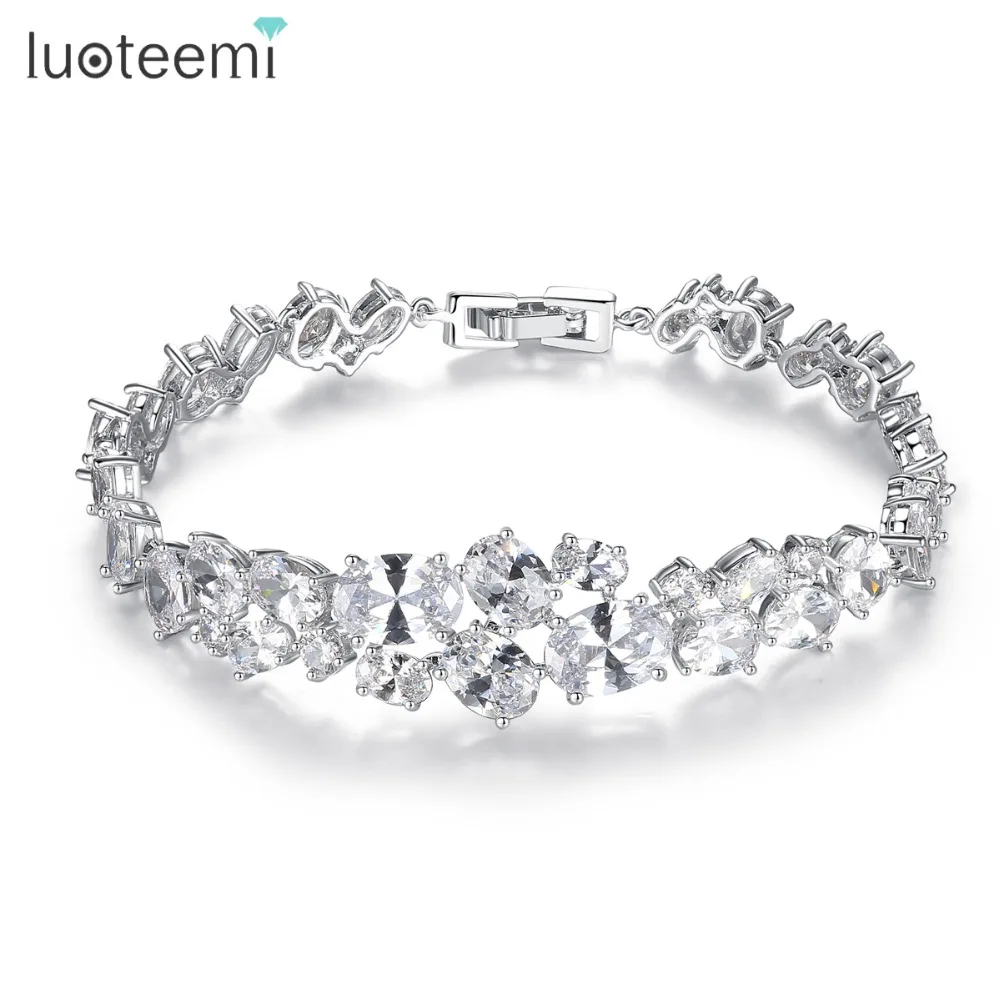 LUOTEEMI New Vintage Round Oval Cubic Zirconia Charm Bracelet for Women Wedding Bride Love Gift for Women Girl Party Accessories
LUOTEEMI New Vintage Round Oval Cubic Zirconia Charm Bracelet for Women Wedding Bride Love Gift for Women Girl Party Accessories