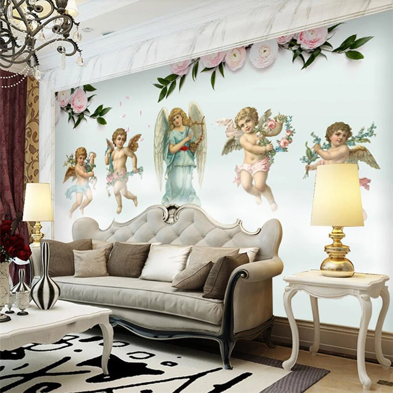 wellyu Custom wallpaper European painting Angel Wall Custom Large mural Green Wallpaper papel de parede para quarto mural
wellyu Custom wallpaper European painting Angel Wall Custom Large mural Green Wallpaper papel de parede para quarto mural