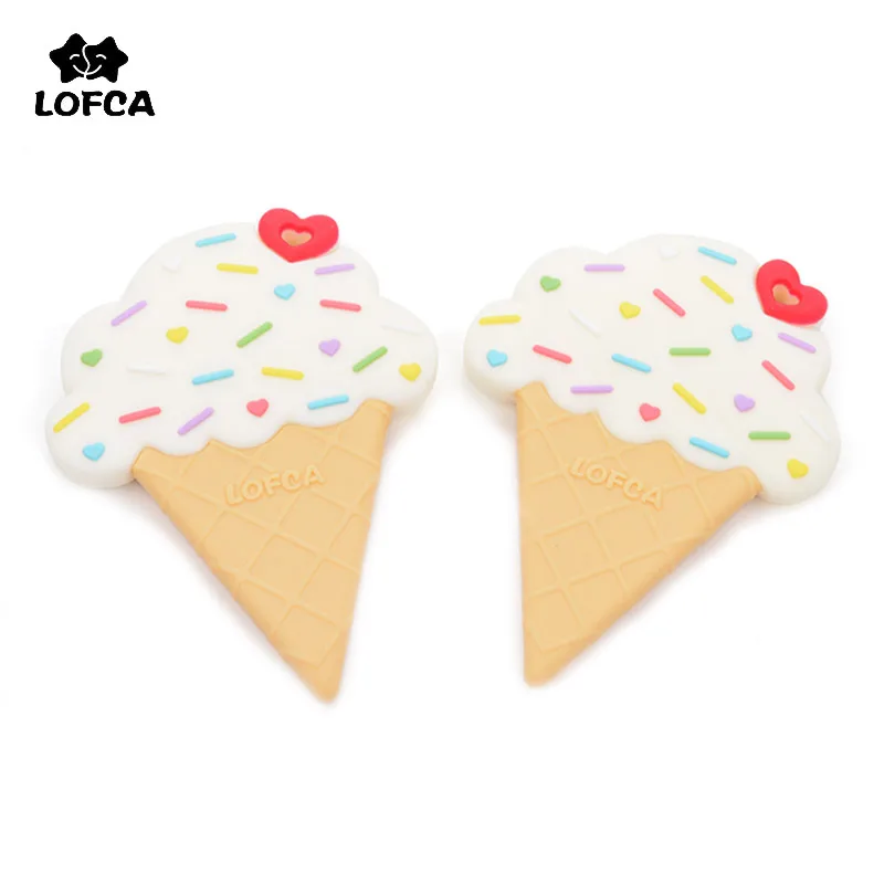LOFCA Silicone Ice Cream Teether Food Grade Silicone Cartoon Baby Teething Toys Silicone Pendant Necklace Making BPA Free Gift
LOFCA Silicone Ice Cream Teether Food Grade Silicone Cartoon Baby Teething Toys Silicone Pendant Necklace Making BPA Free Gift