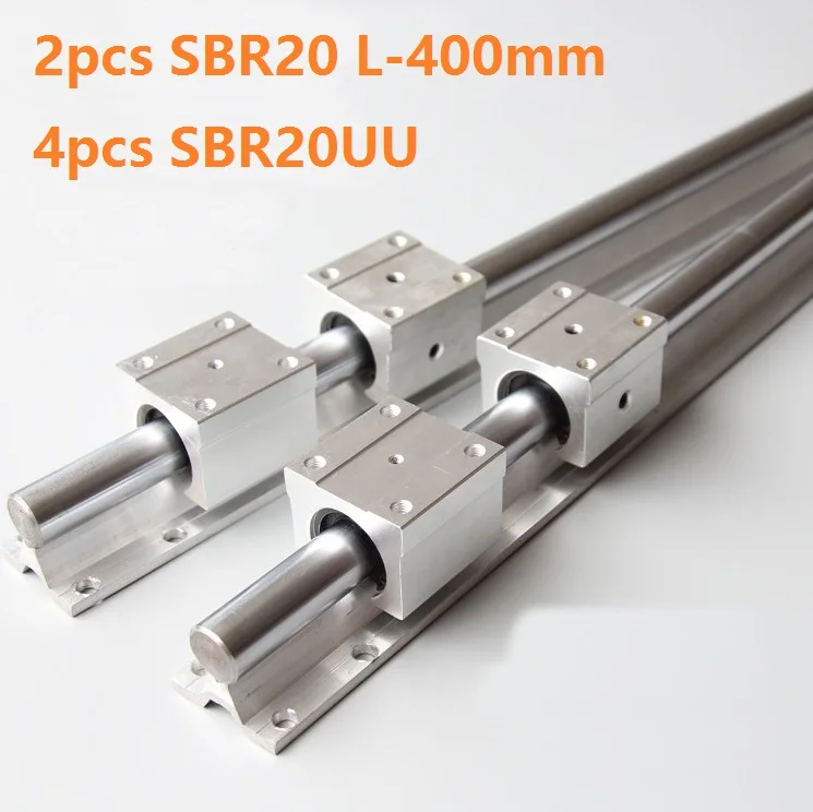 2 шт. SBR20 L-400mm рельсовая линейная направляющая + 4 шт. SBR20UU блоки линейных подшипников для ЧПУ
2 шт. SBR20 L-400mm рельсовая линейная направляющая + 4 шт. SBR20UU блоки линейных подшипников для ЧПУ