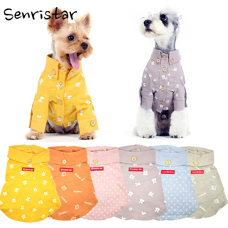 Spring Summer Cute Dog Shirt Clothes for Small Medium Large Dogs Soft Cotton Puppy Chihuahua Dog Coat Costume Pets Clothing
Spring Summer Cute Dog Shirt Clothes for Small Medium Large Dogs Soft Cotton Puppy Chihuahua Dog Coat Costume Pets Clothing