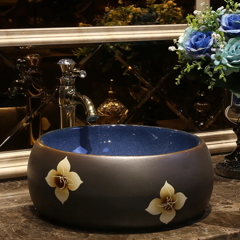 China Artistic Procelain Handmade Ceramic Lavabo Bathroom Sink hand painted wash basins
China Artistic Procelain Handmade Ceramic Lavabo Bathroom Sink hand painted wash basins