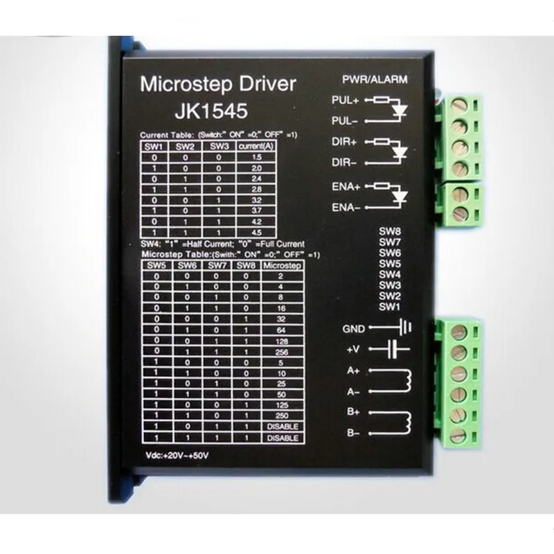 2 phase stepper motor driver Jk1545 for NEMA23 Stepper Motor / Nema 23 stepper motor driver
2 phase stepper motor driver Jk1545 for NEMA23 Stepper Motor / Nema 23 stepper motor driver
