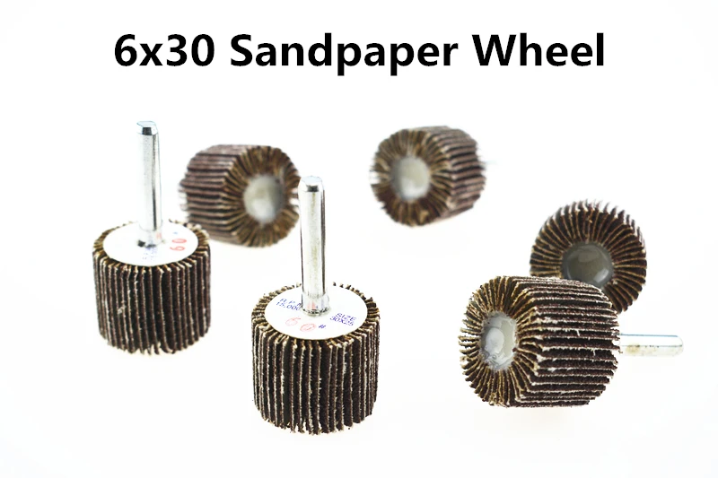 Jrealmer 10pcs/lot Sanding Sandpaper Flap Wheel 6x30mm for Dremel Rotary Tool Best Quality
Jrealmer 10pcs/lot Sanding Sandpaper Flap Wheel 6x30mm for Dremel Rotary Tool Best Quality