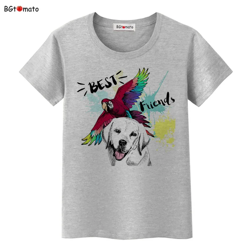 Best friends Lovely dogs printing tshirts new design funny summer t-shirt for women Good quality comfortable shirts
Best friends Lovely dogs printing tshirts new design funny summer t-shirt for women Good quality comfortable shirts