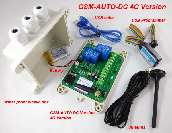Waterproof IP65 4G gsm relay sms call remote controller gsm gate opener switch for control home appliance parking syst
Waterproof IP65 4G gsm relay sms call remote controller gsm gate opener switch for control home appliance parking syst