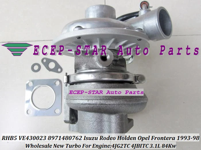 Turbo RHB5 VI95 8971480750 8971228842 For ISUZU Trooper Campo For OPEL Monterey Jackaroo 4JB1TC 4JB1-TC 2.8L 4JG2TC 4JG2-TC 3.1L
Turbo RHB5 VI95 8971480750 8971228842 For ISUZU Trooper Campo For OPEL Monterey Jackaroo 4JB1TC 4JB1-TC 2.8L 4JG2TC 4JG2-TC 3.1L