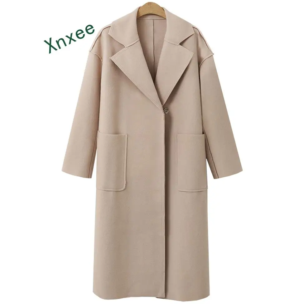 Xnxee 2019 зимнее шерстяное пальто, женская бежевая однотонная шерстяная куртка, длинное женское пальто, Европейская мода, куртка, верхняя одежда
Xnxee 2019 зимнее шерстяное пальто, женская бежевая однотонная шерстяная куртка, длинное женское пальто, Европейская мода, куртка, верхняя одежда