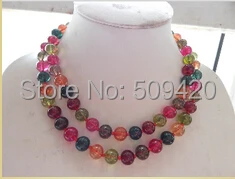 Free Shipping Beautiful!10MM Multicolor Watermelon Tourmaline Round Loose Beads Necklace 36''
Free Shipping Beautiful!10MM Multicolor Watermelon Tourmaline Round Loose Beads Necklace 36''