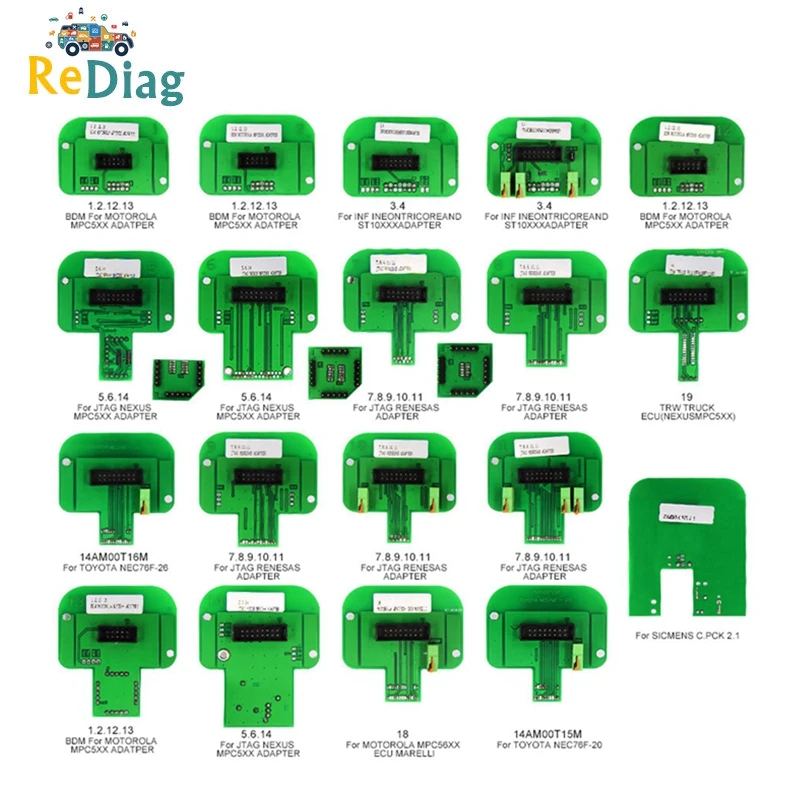 BDM Probe 22pcs Full Adapters For Dimsport Denso, Marelli, Bosch, Siemens Works LED BDM Frame ECU Programming Tool
BDM Probe 22pcs Full Adapters For Dimsport Denso, Marelli, Bosch, Siemens Works LED BDM Frame ECU Programming Tool
