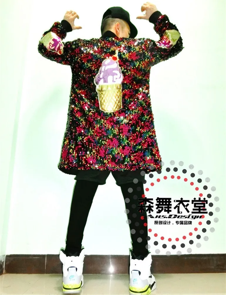 New Nightbar singer Fashion Fluorescent Long design baseball Jacket costumes Singers dancer show stage performance wear
New Nightbar singer Fashion Fluorescent Long design baseball Jacket costumes Singers dancer show stage performance wear