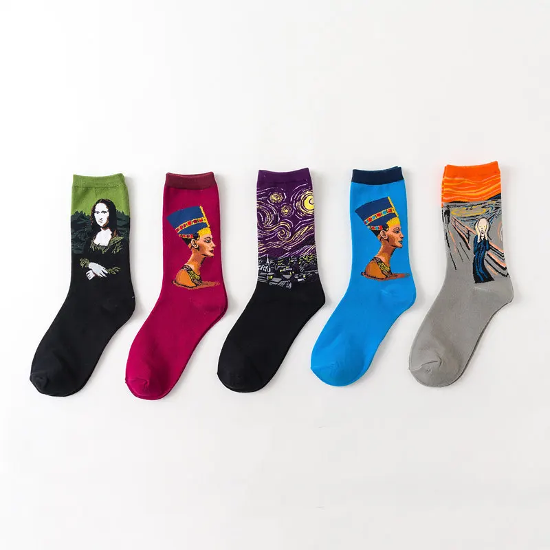 New Classic Fashion Retro Abstract Oil Painting Art Socks Women Modern Van Gogh Starry Night Oil Painting Happy Women Men Socks
New Classic Fashion Retro Abstract Oil Painting Art Socks Women Modern Van Gogh Starry Night Oil Painting Happy Women Men Socks