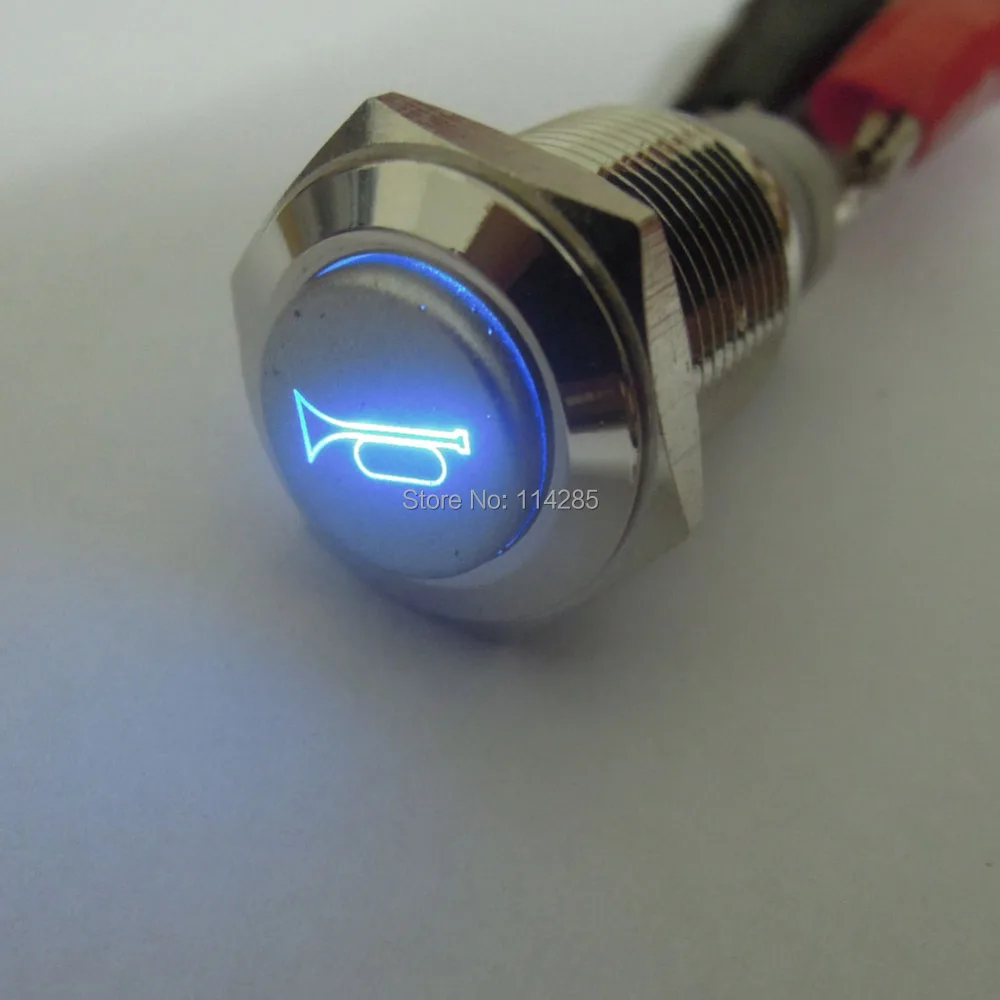 New 12V 16mm Blue Momentary Push Button Metal Switch Car Boat Speakers Bells Horn
New 12V 16mm Blue Momentary Push Button Metal Switch Car Boat Speakers Bells Horn