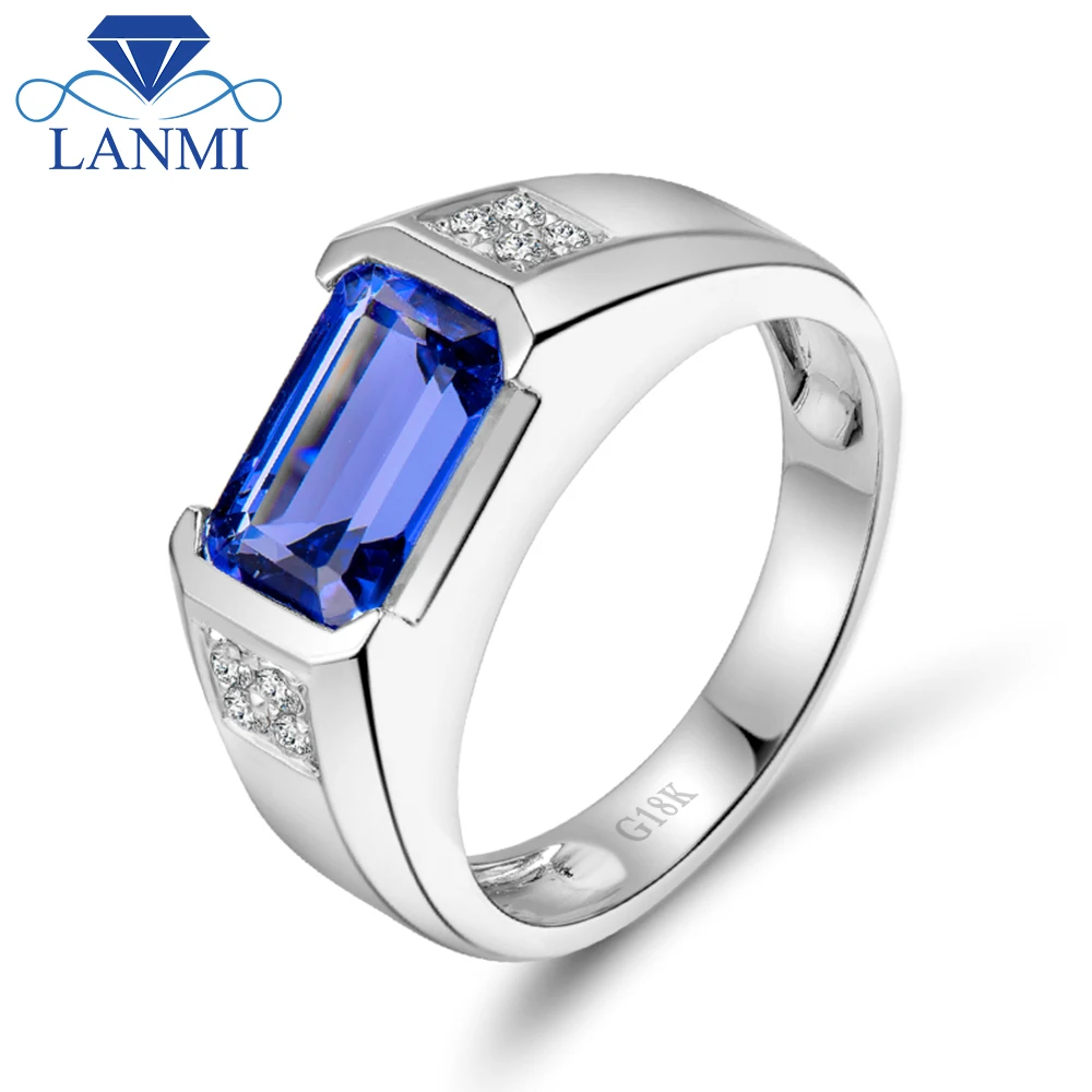 Кольца LANMI 3,19 карата с натуральным бриллиантом и танзанитом из белого золота 18 карат, обручальное кольцо с танзанитом AAA для мужчин, ювелирные изделия с танзанитом WU292
Кольца LANMI 3,19 карата с натуральным бриллиантом и танзанитом из белого золота 18 карат, обручальное кольцо с танзанитом AAA для мужчин, ювелирные изделия с танзанитом WU292