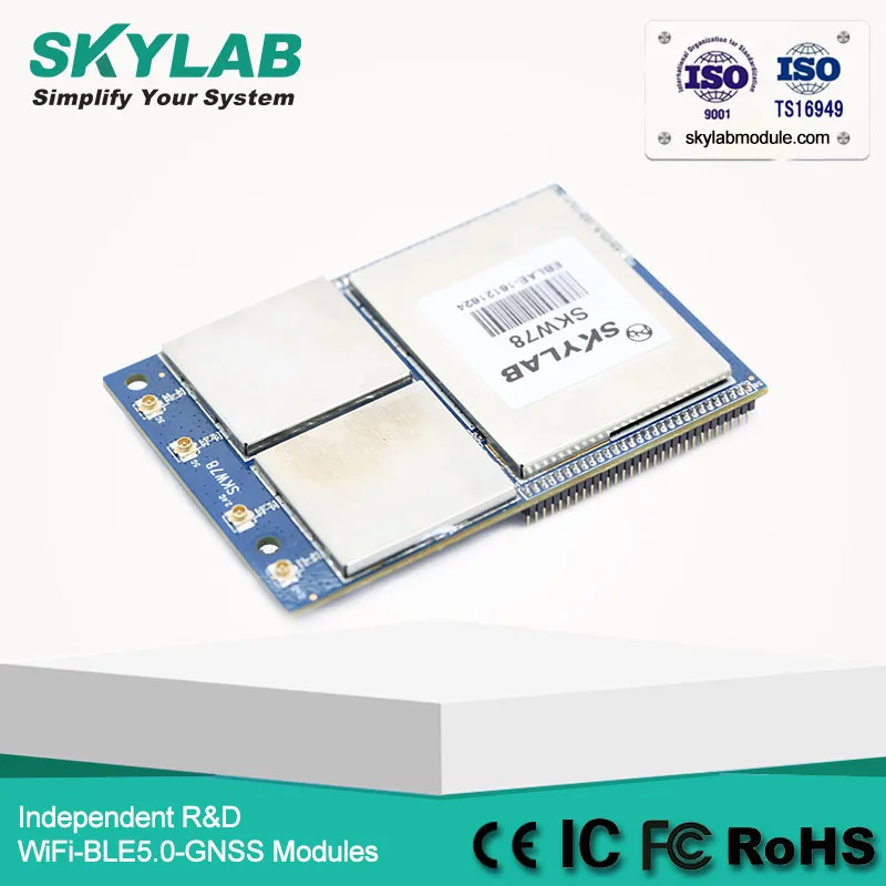 Skylab SKW78 MT7621A I2C/USB/WAN 2.4GHz 300Mbps 5.0GHz 867Mbps large data transmission ac ap WiFi Module
Skylab SKW78 MT7621A I2C/USB/WAN 2.4GHz 300Mbps 5.0GHz 867Mbps large data transmission ac ap WiFi Module