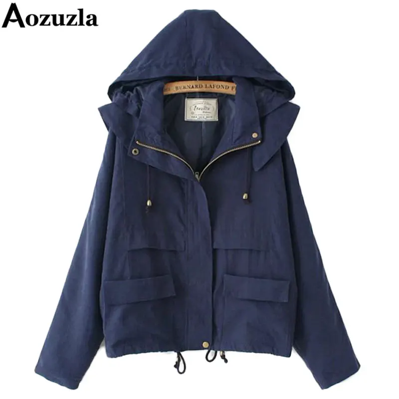 New 2022 Spring Bat Sleeve Windbreaker Hooded Women Navy Blue/Army Green Jacket Coat Autumn Casual Loose Women's Jacket Outwear
New 2022 Spring Bat Sleeve Windbreaker Hooded Women Navy Blue/Army Green Jacket Coat Autumn Casual Loose Women's Jacket Outwear