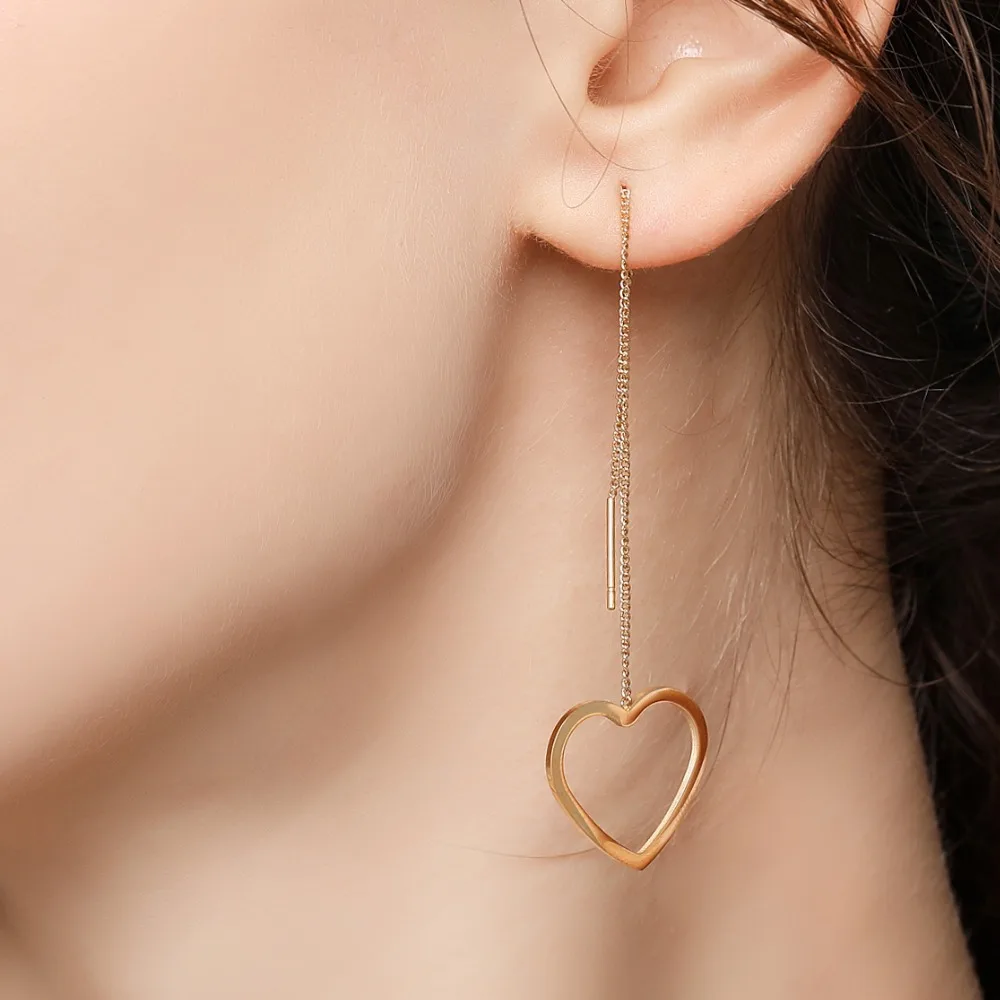 Stainless Steel Earrings Korean Geometric Star Moon Heart Earrings for Women Female Long brincos earring Jewelry
Stainless Steel Earrings Korean Geometric Star Moon Heart Earrings for Women Female Long brincos earring Jewelry