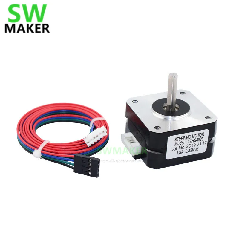 Titan Aero extruder NEMA17 stepper Motor with cable 42*42*23mm for Prusa i3 3D Printer parts
Titan Aero extruder NEMA17 stepper Motor with cable 42*42*23mm for Prusa i3 3D Printer parts
