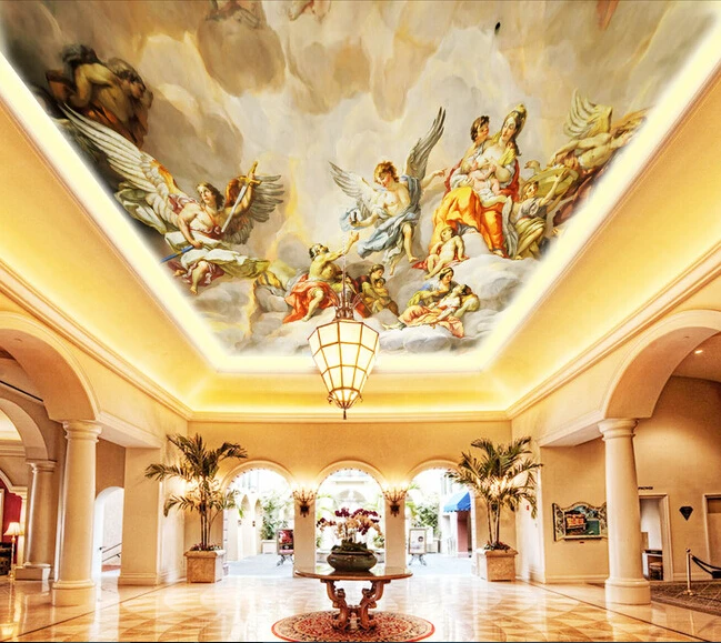 Custom ceiling murals wallpaper , angel murals for the living room bedroom ceiling wall PVC papel de parede
Custom ceiling murals wallpaper , angel murals for the living room bedroom ceiling wall PVC papel de parede