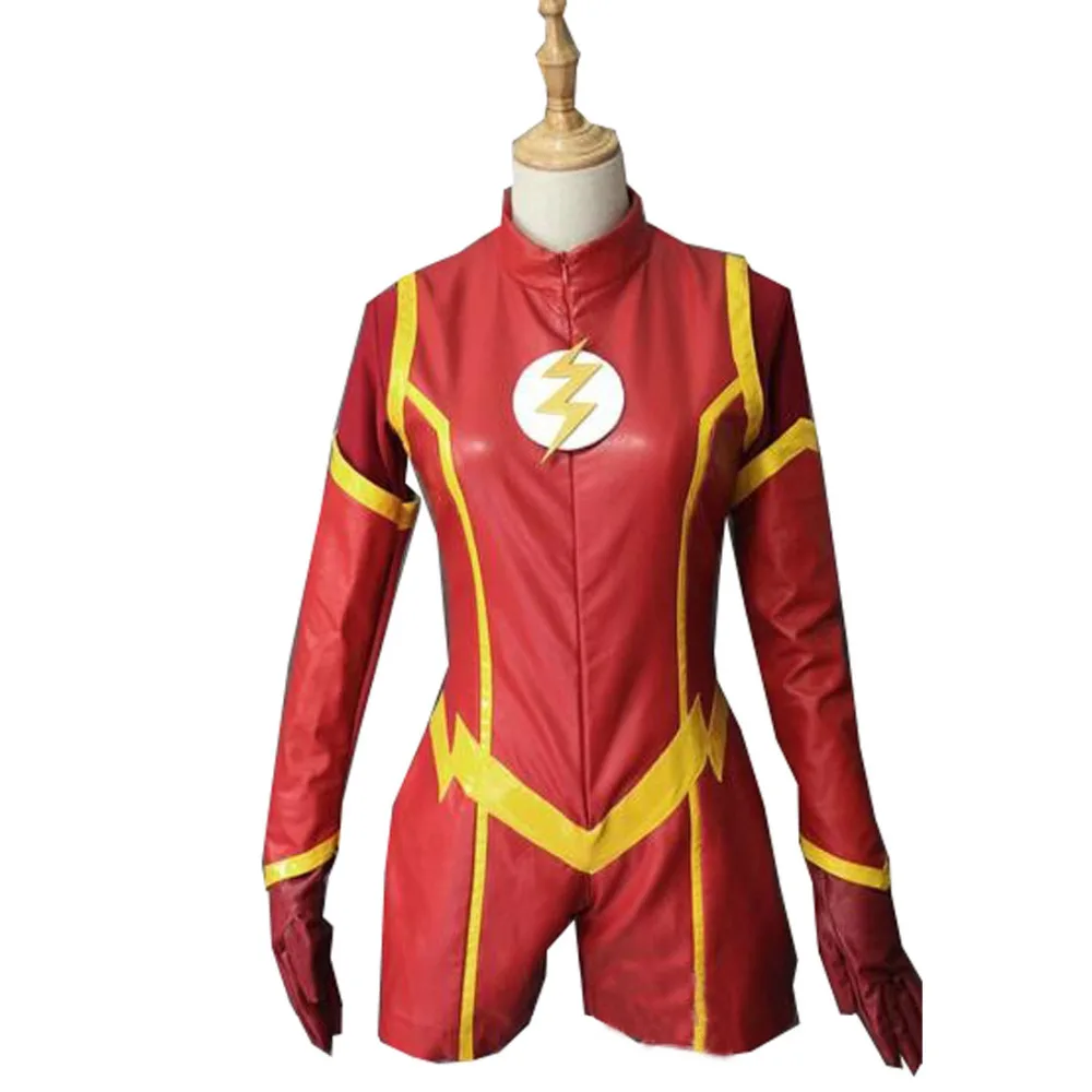 2017 Newest Red Female Flash Costume Halloween Cosplay Party Flash Suit
2017 Newest Red Female Flash Costume Halloween Cosplay Party Flash Suit