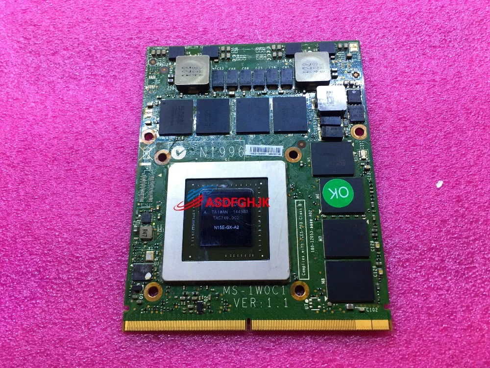 Original For MSI GT70 GT60 LAPTOP GTX880M Graphics Board MS-1W0C1 N15E-GX-A2 100% TESED OK
Original For MSI GT70 GT60 LAPTOP GTX880M Graphics Board MS-1W0C1 N15E-GX-A2 100% TESED OK